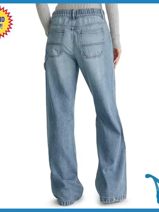 Baggy Carpenter Jeans, Low Rise, 90s Grunge Style, TENCEL Lyocell - Picture 2 of 4